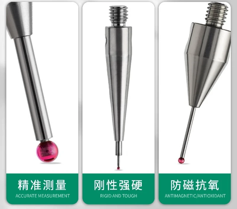 M3 for Renishaw Stainless Steel Rod Anti Magnetic Three-dimensional Probe for Measuring Ruby Three-dimensional Probe 2.0/3.0/5.0