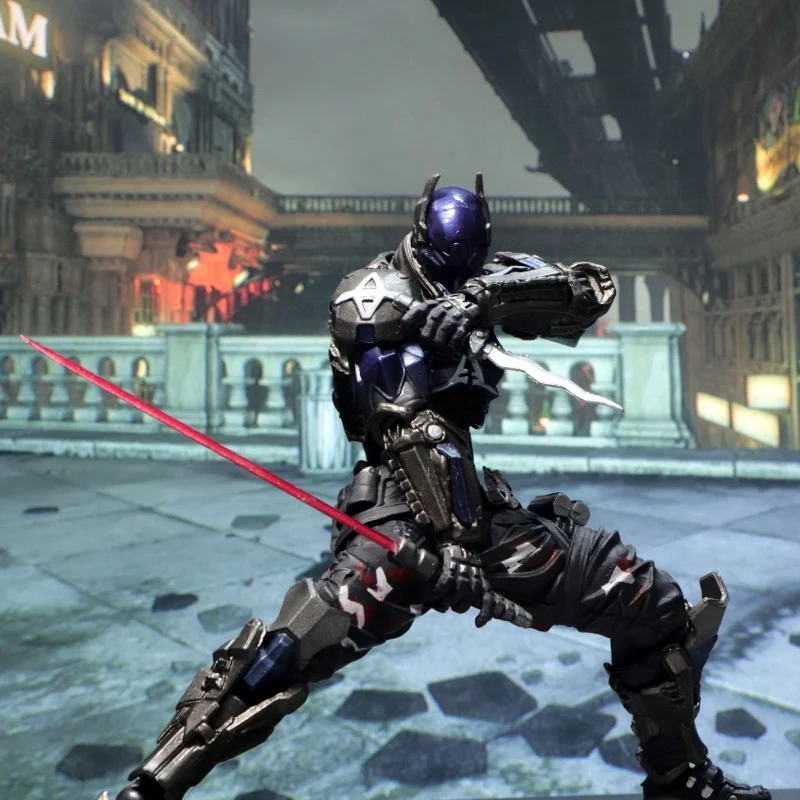 

17cm Batman Arkham Knight Action Figure Yamaguchi 024 Movable Batman Joint Model Pvc Collectible Model Desktop Ornament Gifts