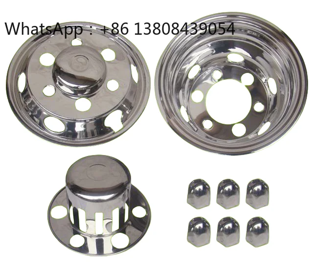 

17.5 Inch Universal Wheel Cover Vehicle Stainless Steel Hubcaps for ISUZU LVECO BENZ TRUCK