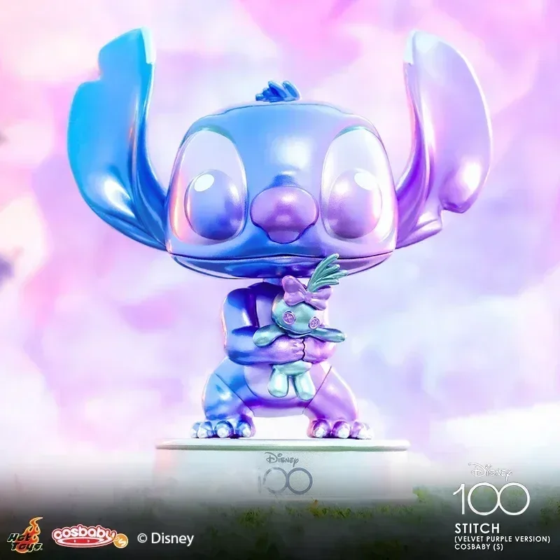 

New Disney Lilo & Stitch Purple Cosbaby Figure Exclusive Xmas Collection Model Garage Kit Cartoon Statue Doll Birthday Gift