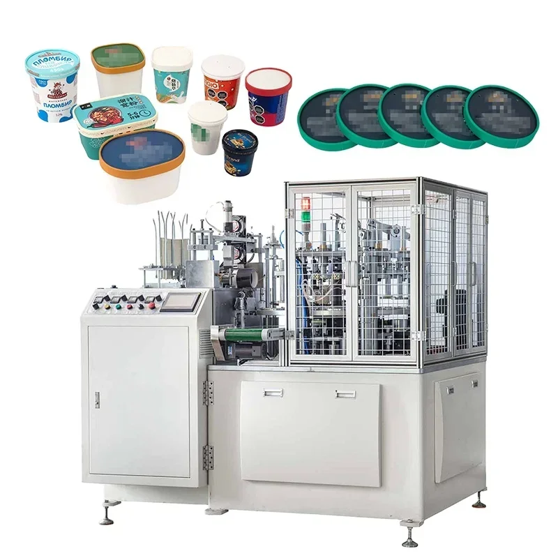 Disposable Plastic Paper Coffee Cup Lid Forming Making Sealing Machine for Paper Cups