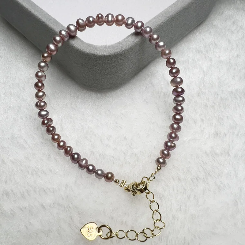 High‑Quality Natural Freshwater Pearl Bracelet Nice Color Women Pearl Bracelet Color‑Retaining Fashion Jewelry Accessories