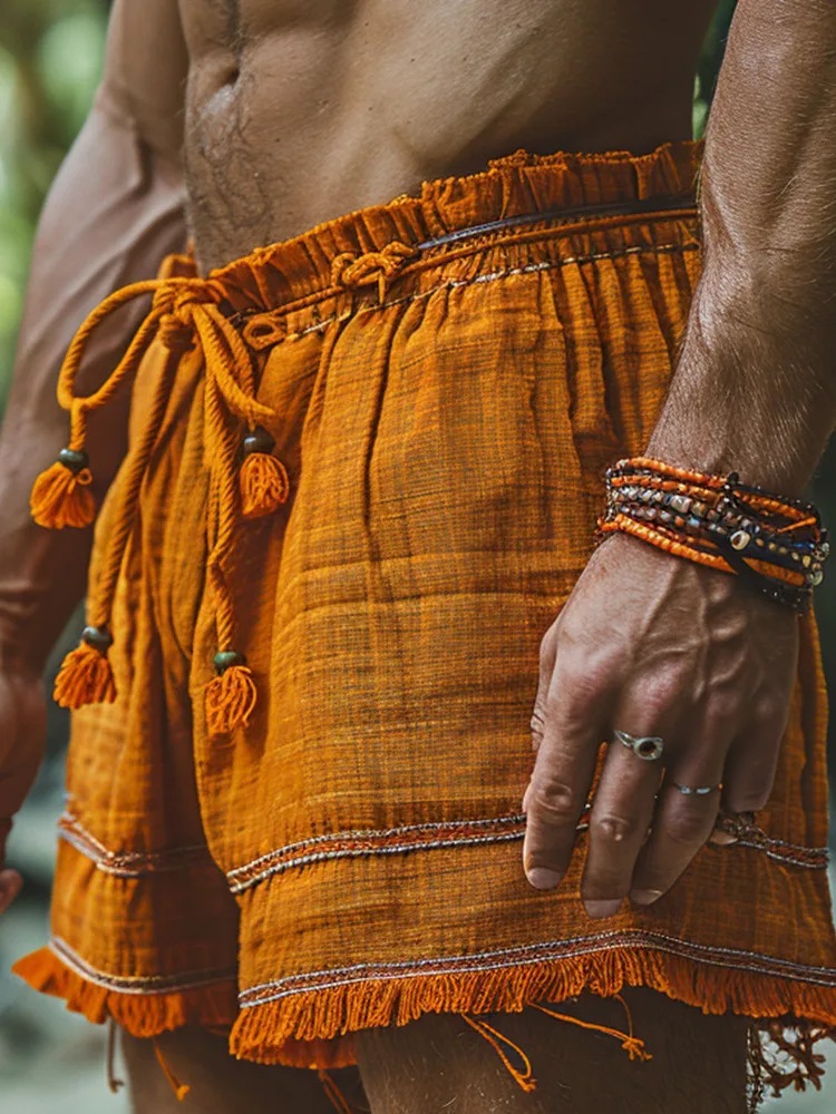 

Мужские летние шорты Faion Loose Color Casual: комфортные, дышащие, средней длины, со средней посадкой