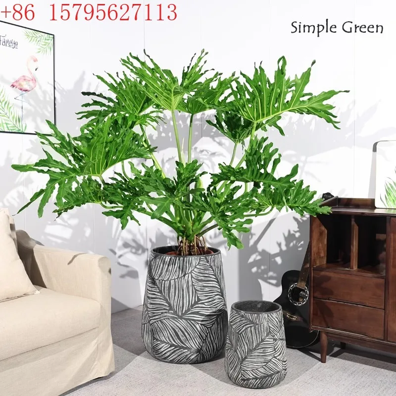 

Современное искусство от пола до потолка цветочный горшок гостиная торговый центр B & B винтажный королевский размер калибр круглый