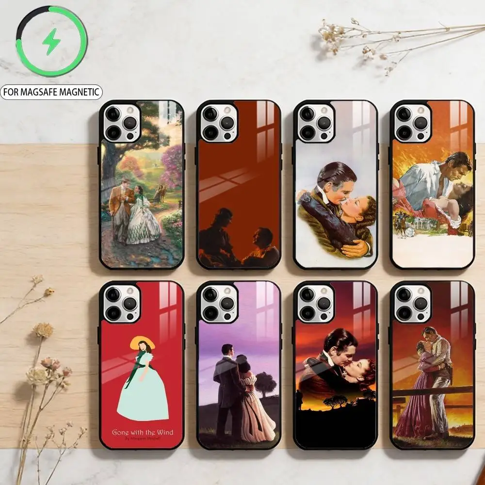 

Love G-Gone with the W-Wind Phone Case For iPhone17,16,15,14,13,12,11 Plus,Pro Max Magnetic For Magsafe Wireless Charging