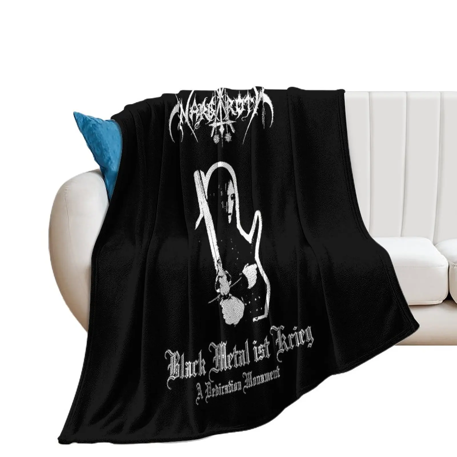 Nargaroth For Fans Throw Blanket Flannel Fabric Bed Blankets