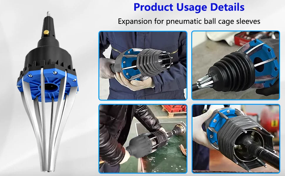 Pneumatischer Universalgelenk-Staubschutz-Expander, Werkzeug zur Montage von CV-Gelenk-Staubschutz, für Autos – Detail 4