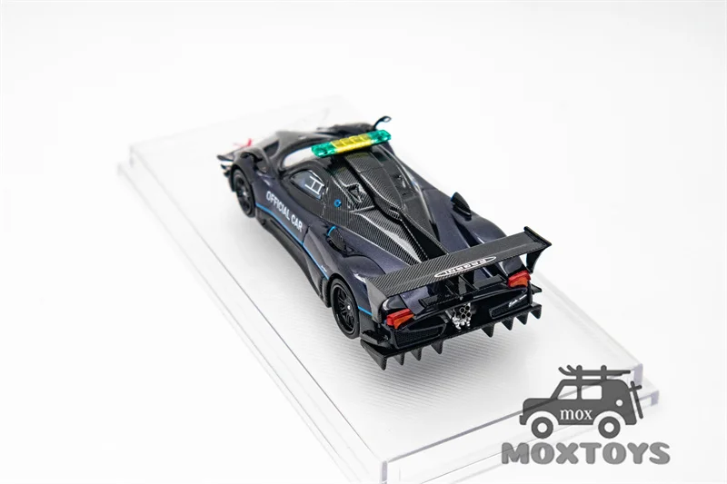 CM MODEL 1:64 Pagani Zonda Revolucion SafeCar Dark Blue Diecast Model Car