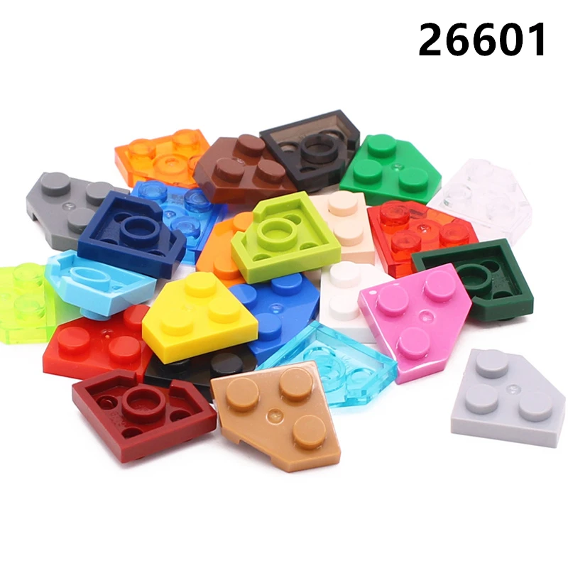 Rainbow Pig MOC Particles 26601 Wedge, Plate 2 x 2 Cut Corner Building Blocks DIY Compatible Assembles High-Tech Spare Toys Gift