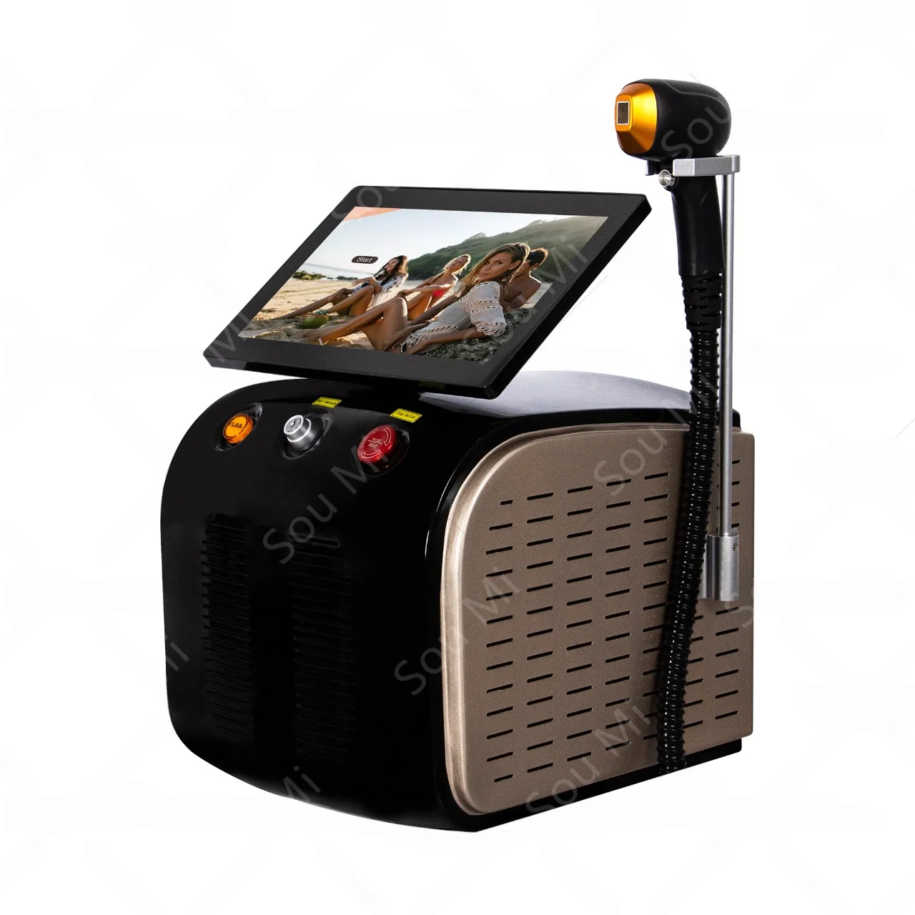 Diode Laser Freezing Point Painless Hair Removal Picosecond Laser Tattoo Removal 2-In-1 Professional  Machine 3500W