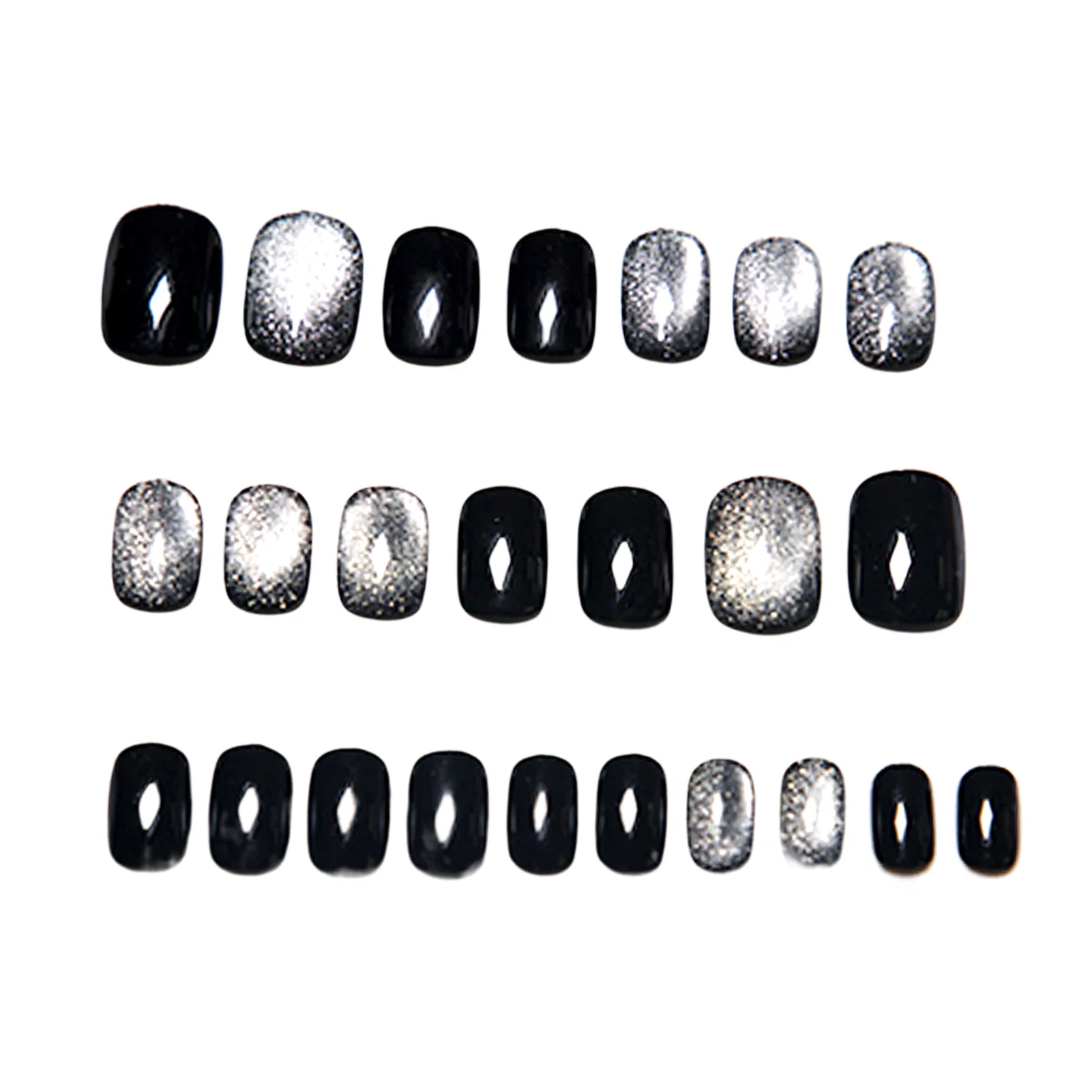 Black s Fake Nails Chip-Proof Smudge-Proof Fake Nails for Cool Girl Outing Accessories