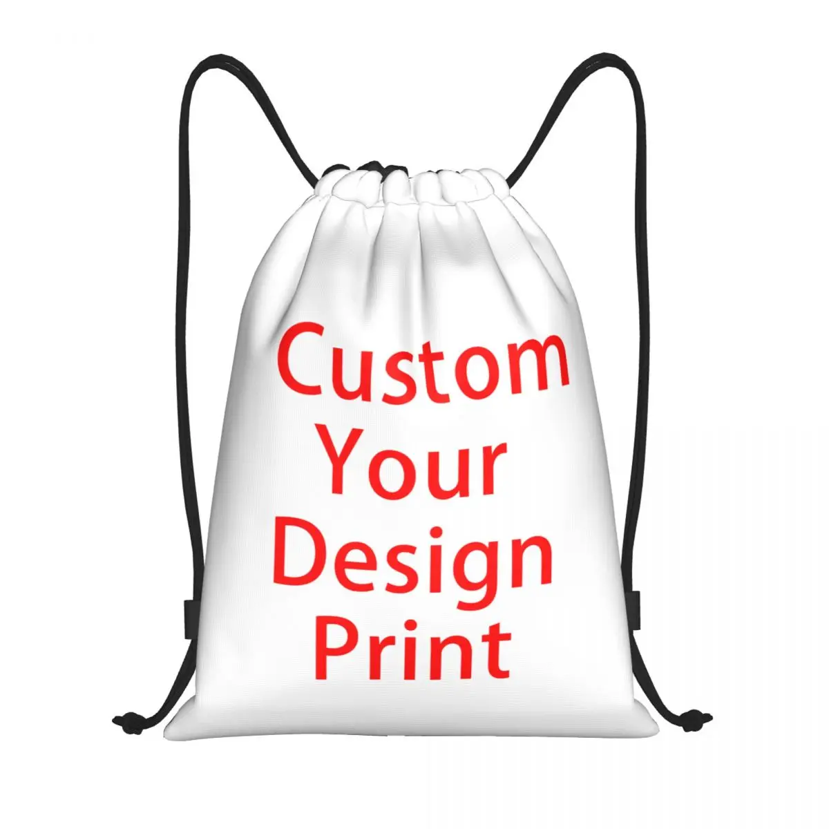 Custom Custom Your Design Drawstring Backpack Bags Women Lightweight Customized Logo Printed Gym Sports Sackpack Sacks for Yoga