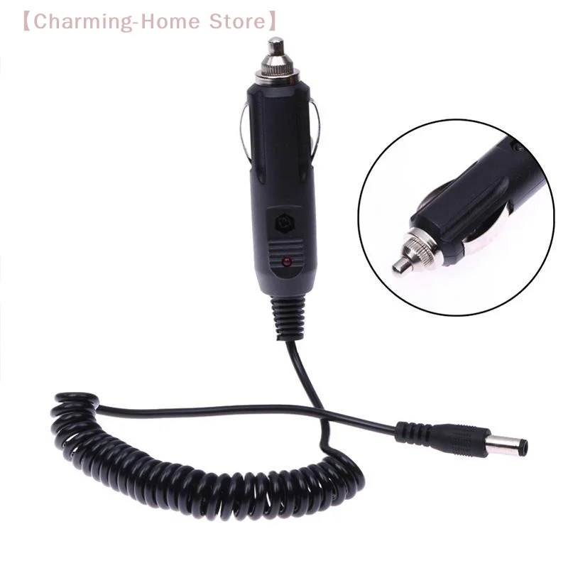 【M】DC 5.5*2.1mm Male To Car Charger Female Adapter Cable - 12V24V Full Copper High Power Cigarette Lighter Wire Spring Connector