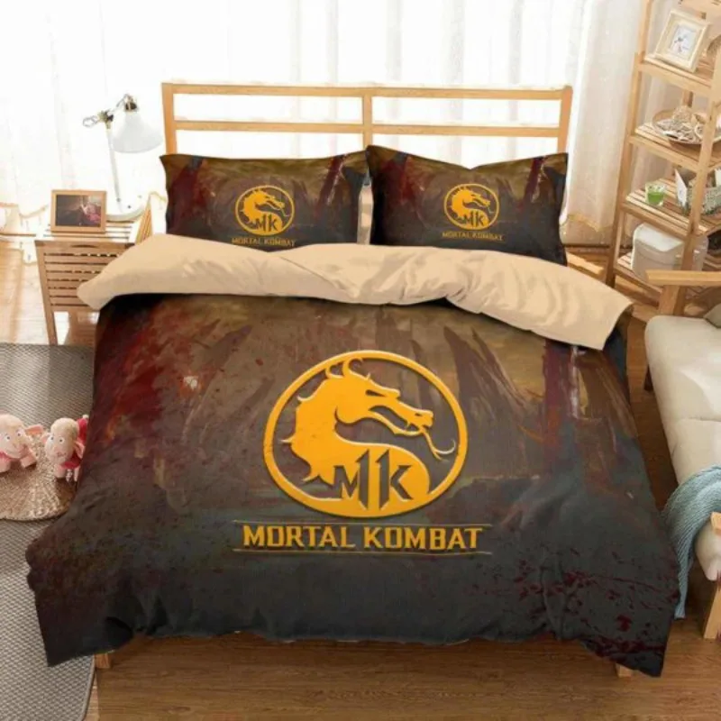 

Mortal Kombat 3D Printed Duvet Cover Pillowcase Bedding Set Twin Full Queen King Size for Bedroom Decor