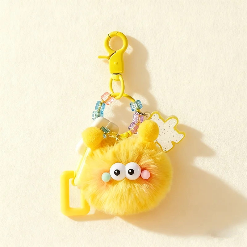 Kreative süße flauschige Briketts Anhänger Auto Schlüsselanhänger Schultasche Tasche Cartoon Puppe Schmuck Plüschpuppe