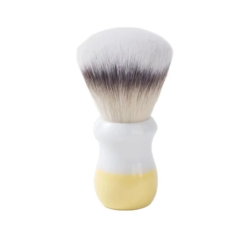 YAQI Naicha (Milk tea) Synthetic Hair Men Shaving Brush High-Quality Synthetic Hair And Resin Handle Provide Comfortable Shaving