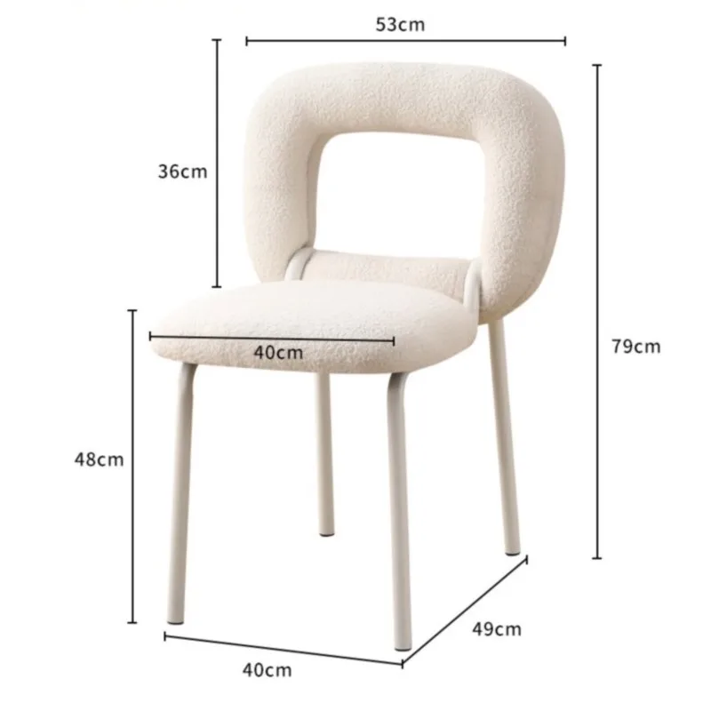 Doughnut Design With Lamb Wool Fabric For Use In Bedrooms Dressing Stools Backrests Dining Chairs Coffee Shops And Leisure Chair