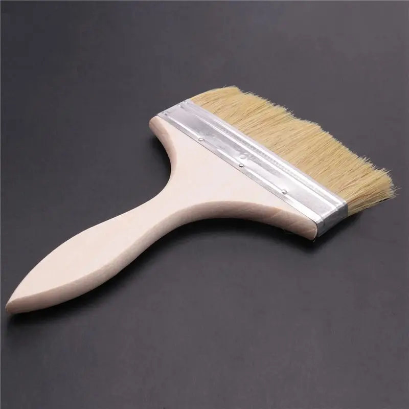 ELEG-3X 220X135mm Wide Bristle Hair Wooden Handle Paint Brush Wall Painting Tool