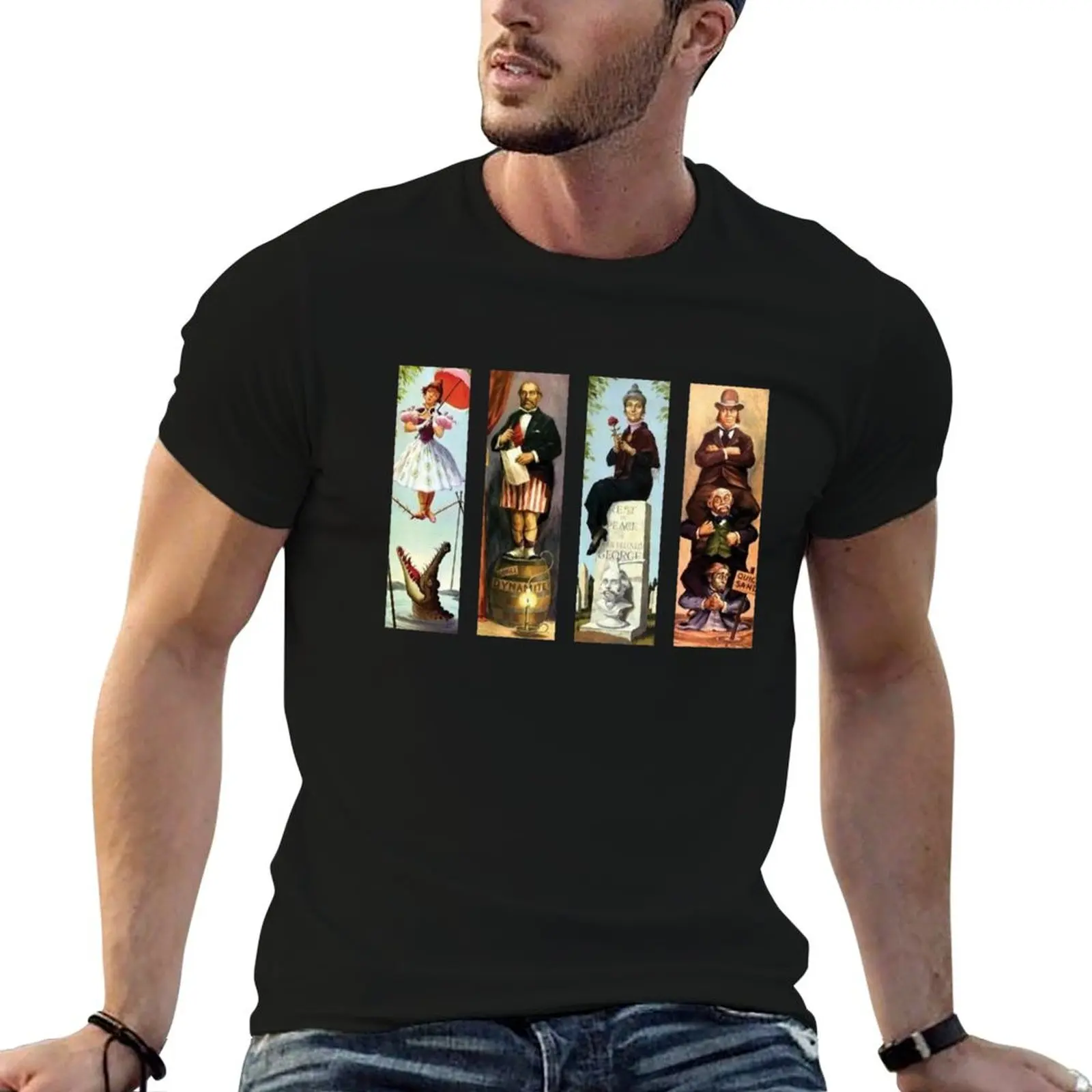 Haunted Mansion All Character T-Shirt Soft Anti-Shrink Cotton Tee