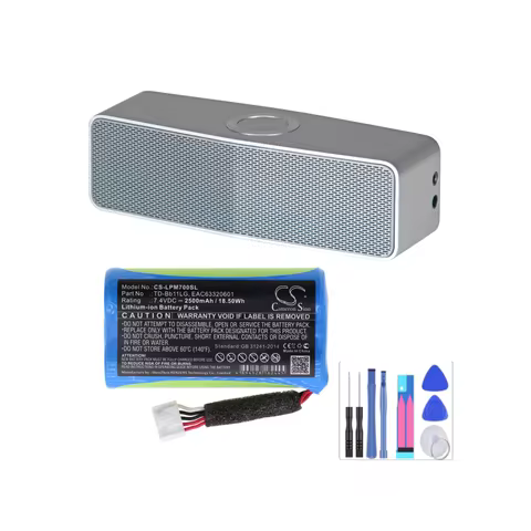 Speaker Battery For LG:Music Flow P7,NP7550,PJ9,PJS9W,PJ9B,PK7,Xboom Go PK7,EAC63320601,EAC63918901,TD-Bb11LG,-2500mAh--3400mAh