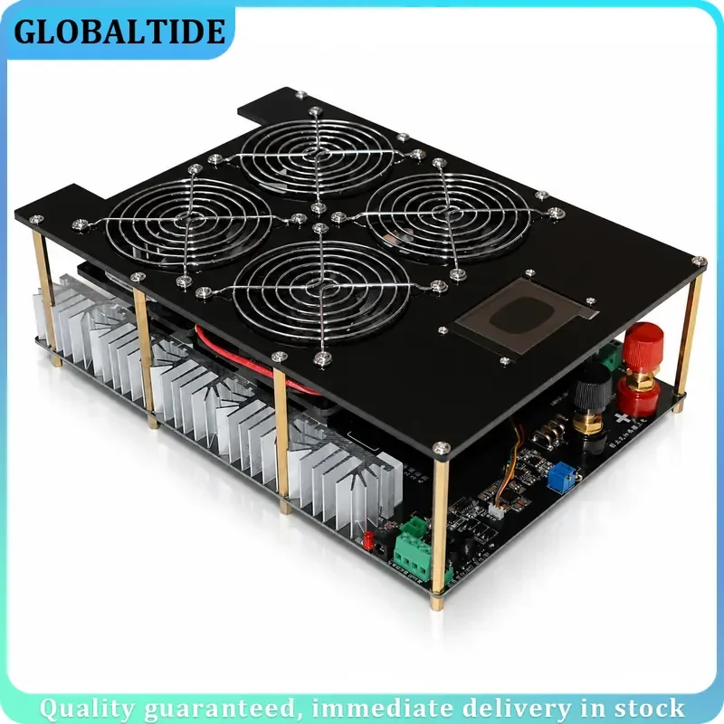 5New 5000W ZVS Induction Heater Induction Heating PCB Board Heating Machine Melted Metal + Coil+Pump