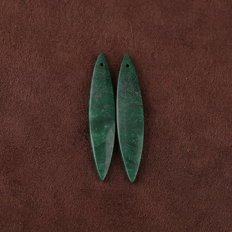 

AAA + серьги из африканского нефрита, бусины ручной работы из натуральных камней, полированные принадлежности для изготовления ювелирных изделий, самородок