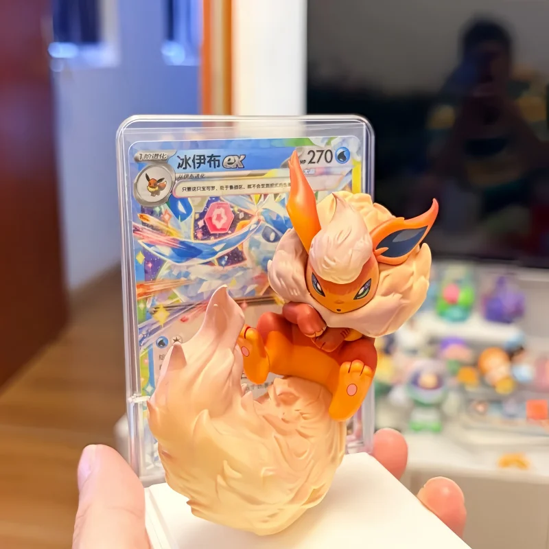 New Genuine PKM Trading Card Game Card Illustration Figure Collection Vol.3 Serise Eevee'S Figure Set Collect Surprise Toys Gift