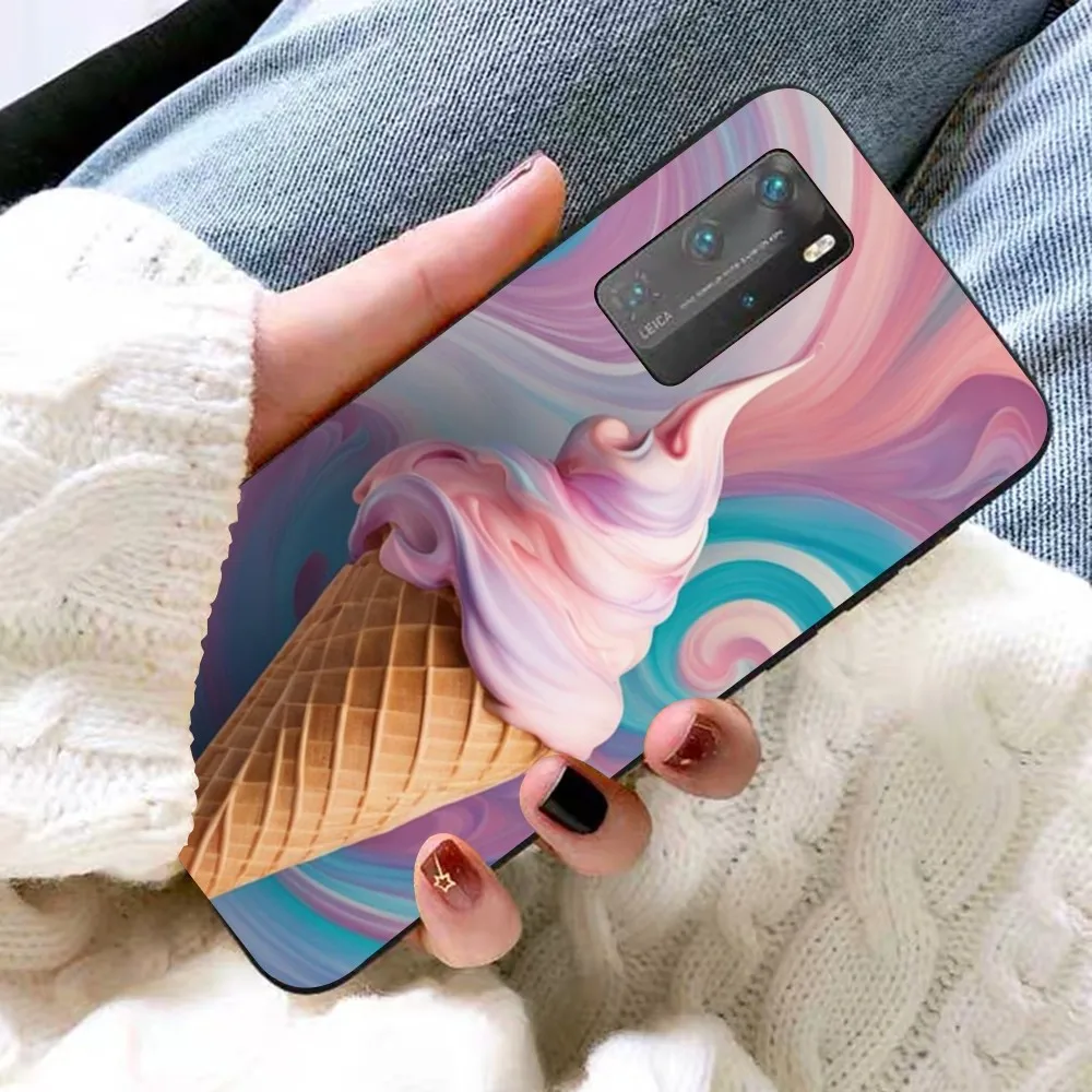 Ice Cream  Phone Case For Huawei P 8 9 10 20 30 40 50 Pro Lite Psmart Honor 10 lite 70 Mate 20lite