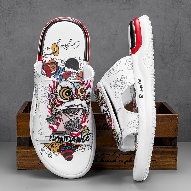 

Mens Shoes Summer Slippers Casual Beach Sandals Outdoor Slides Walking Comfort Luxury Designer Lightweight Fashion Home Slippers