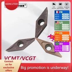 VCMT/VCGT VCMT11/16 VCGT11/16 YZ15TF Carbide Insert for SVJCR/L External Turning Tool Stainless Steel Blade Cutter CNC Lathe