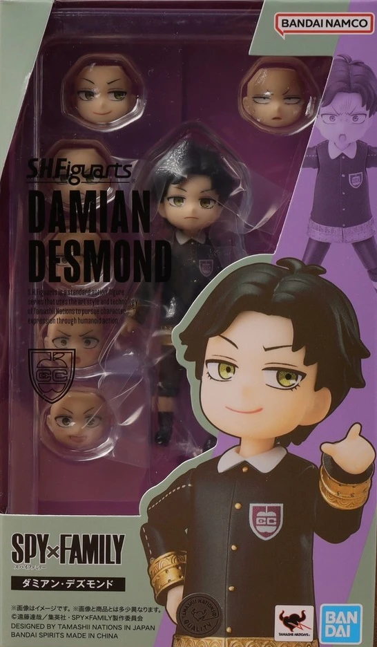 En Stock nuevo genuino Bandai SHF SPY×FAMILY Damian Desmond figura de acción móvil animación juguete regalo modelo colección