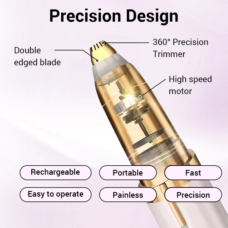 전기 눈썹 트리머, USB 충전기 보안 제모, 눈썹 제모기 셰이퍼 면도기, 무통 면도기, 얼굴 제모