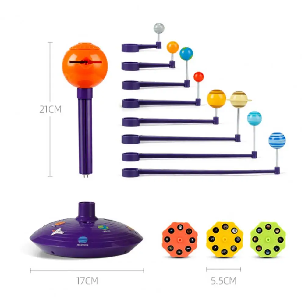 Learning Tool Kids Planetary Model Easy Installation Scientific Cognition Excellent Solar System Planetarium Model Kit