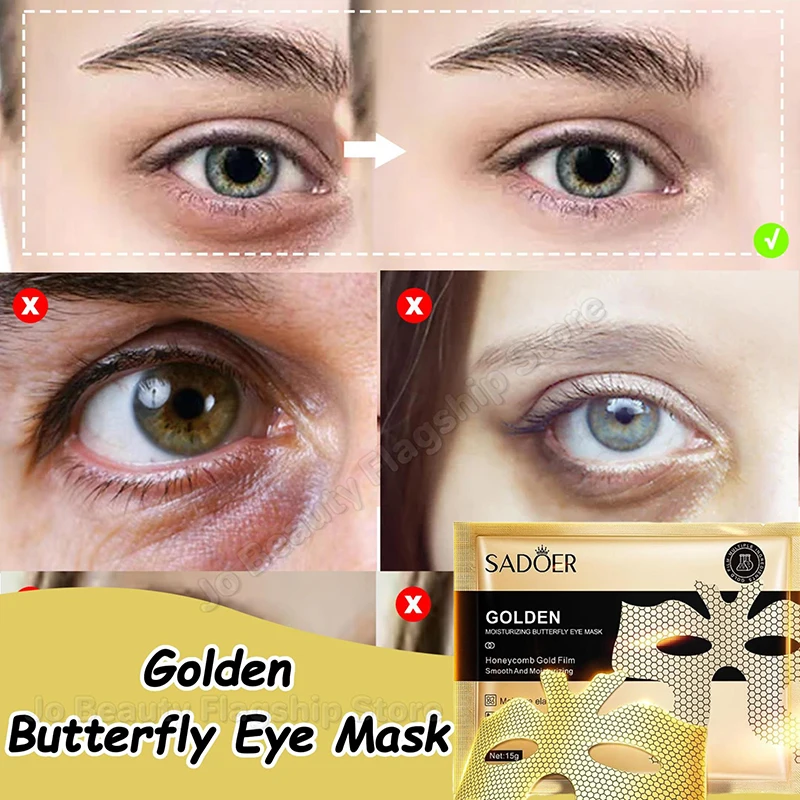 Collagen Eye Mask Instant Eye Bag Removal Blackhead Remover หน้ากากกระชับผิว Fade Fine Lines Anti Dark Circle Puffiness EyeCare