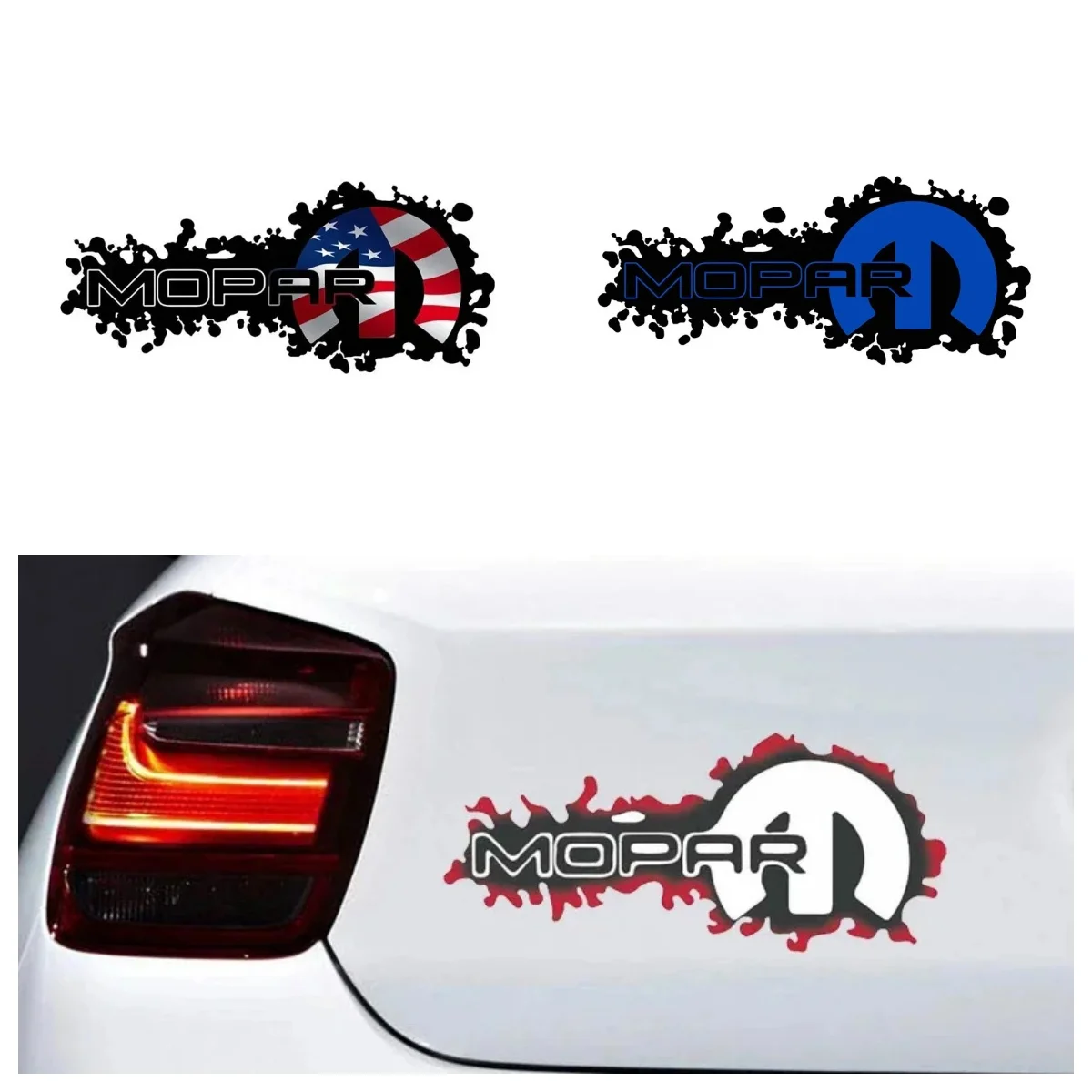 Creative Mopar Cat Head Car Sticker Window Trunk Vinyl  Decal for Laptop Bumper Motorcycle Decorative