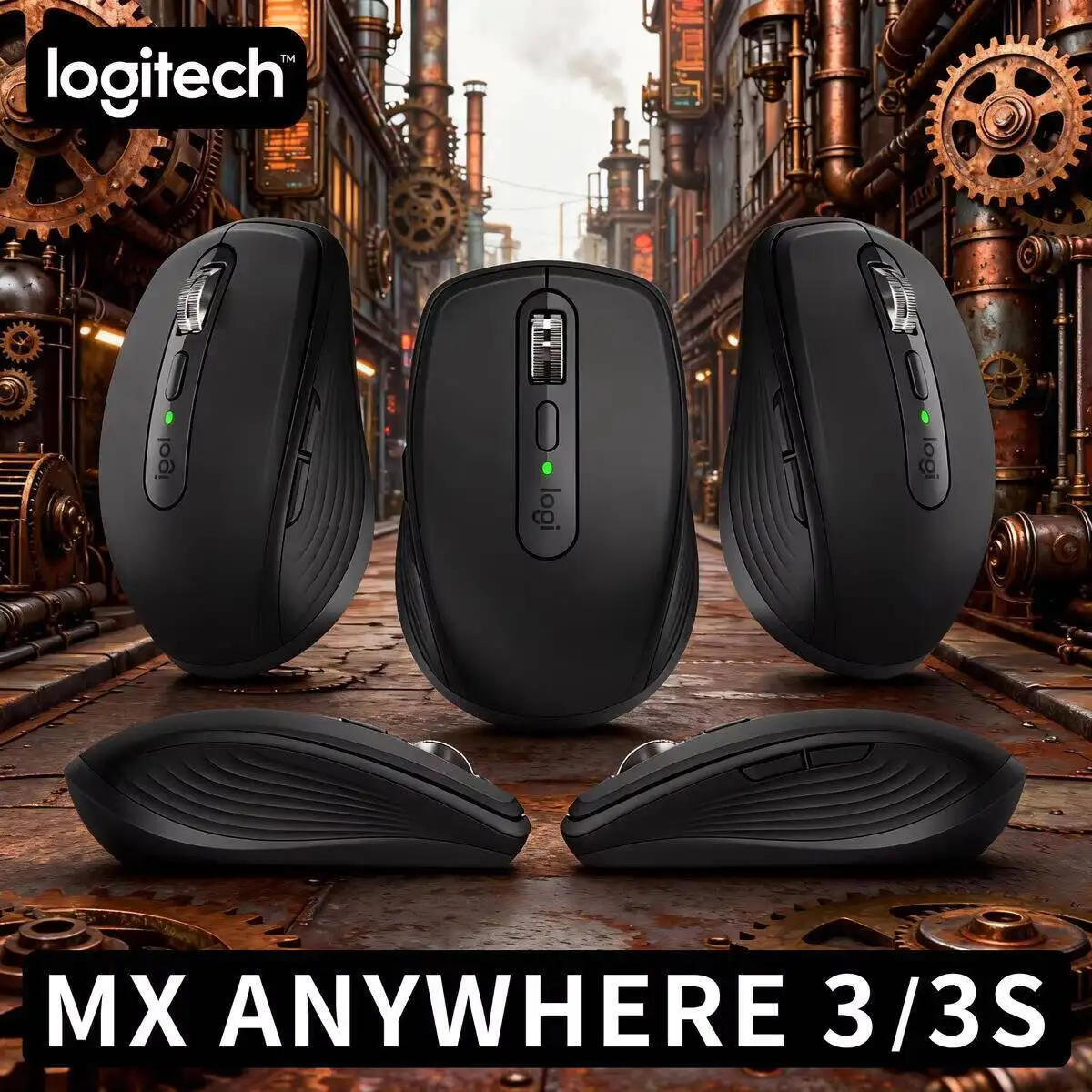 

Premium MX Anywhere 3S - 8000 DPI, Hyper-Scroll, Anti-Slip Grip, Perfect for Cross-Border Pet Expo Trip & Clinic Office Use