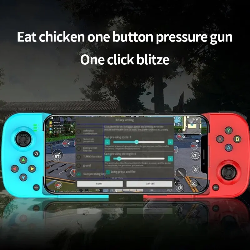 Gamepad Android สำหรับ Apple กินไก่ยืดโทรศัพท์บลูทูธไร้สายเชื่อมต่อโดยตรงกับ Gamepad