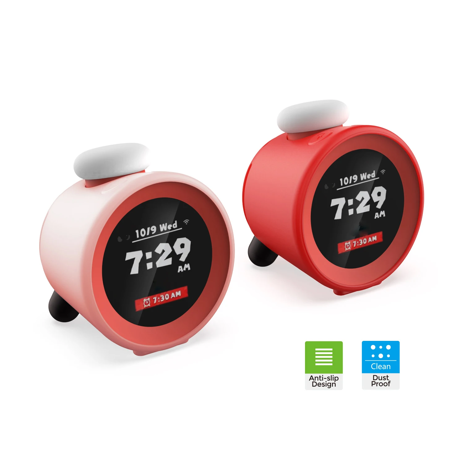 DOBE Silicone Case TNS-31101 for Switch,Clock-Soft Protective Cover,Full Body Dustproof&Shockproof,Custom Fit for Alarm Clock