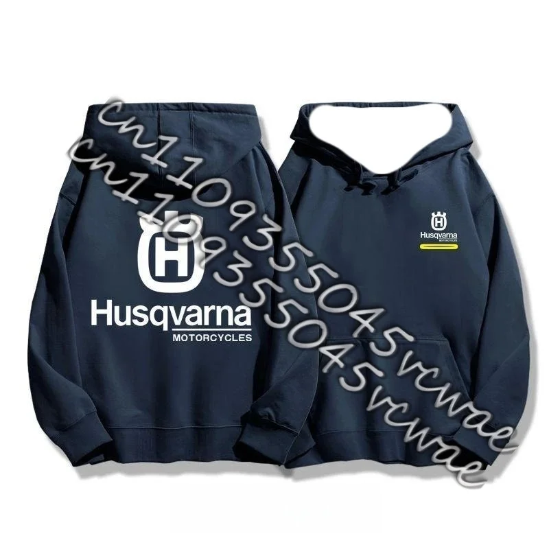 

Мужская повседневная толстовка-худи HUSQVARNA свободного кроя из микроэластичной ткани – комфортный свитшот