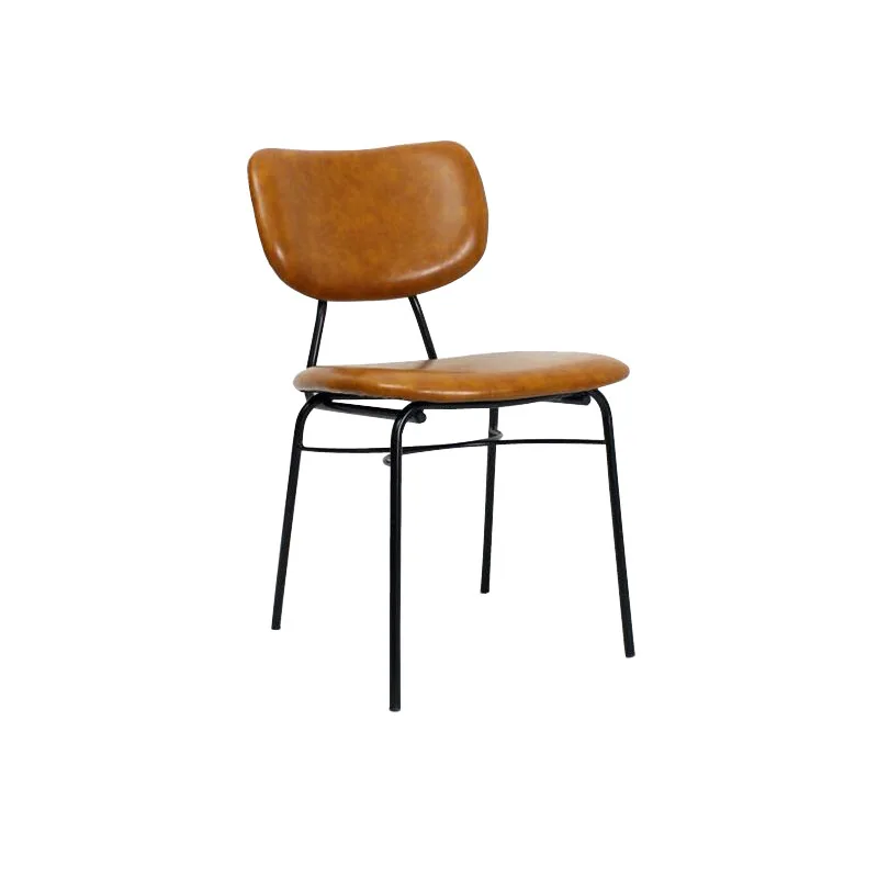 

Nordic American wrought iron simple retro industrial style cafe restaurant dining chair bar