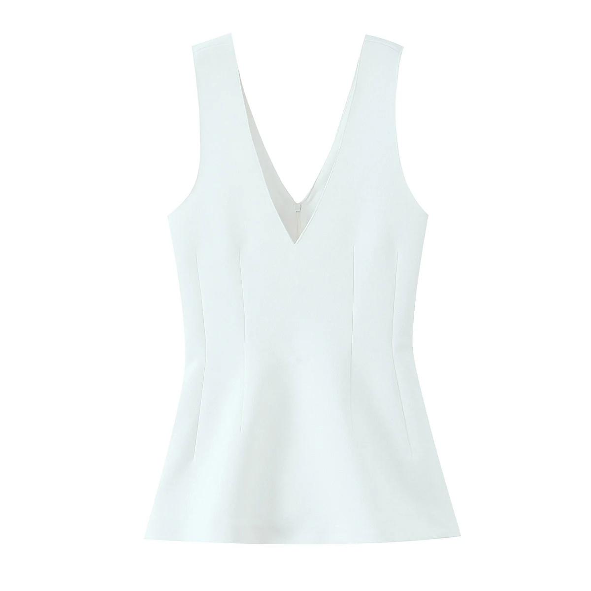 

TAOP&ZA casual women's spring new product short skirt style hem versatile slim-fit sleeveless top