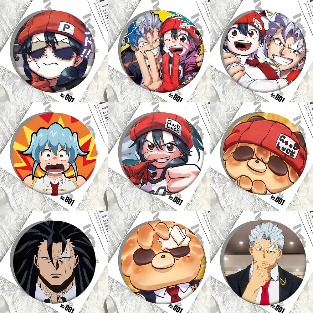 Cartoon Anime Undead Unluck Round Badge Creative Brooch Clothing Backpack Accessories Lapel Pin