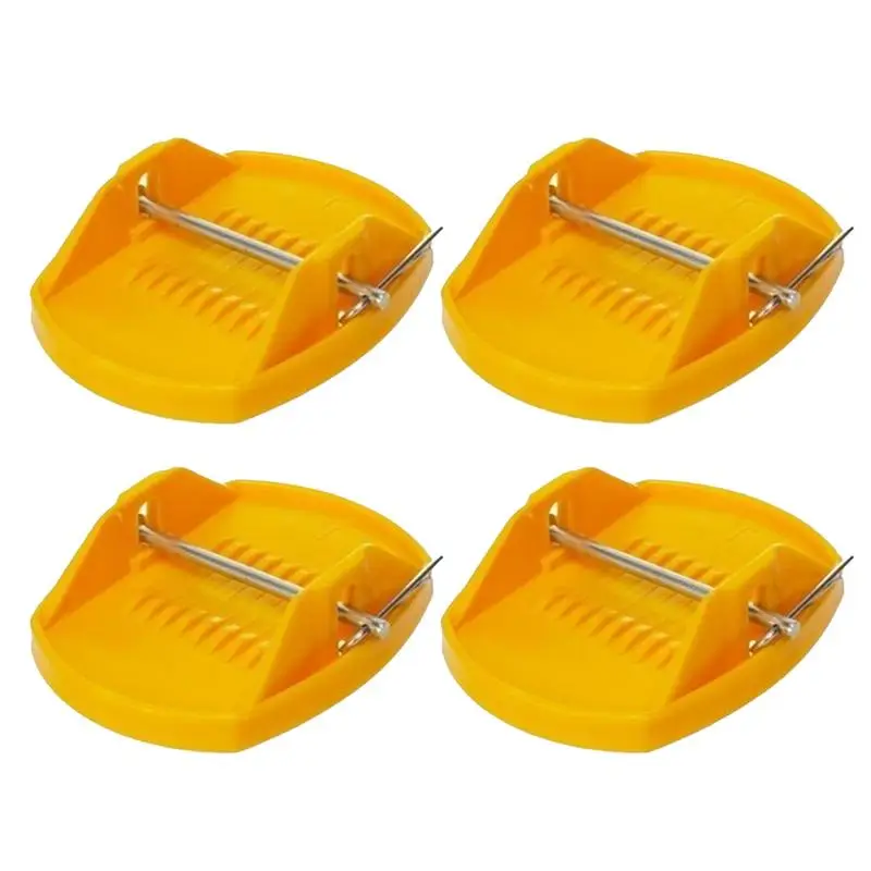 RV Stabilizer Jack Pad Permanent Attached Jack Stabilizers 4pcs Slip-Resistant RV Leveling Jack Stand Pads Chock Blocks Trailer