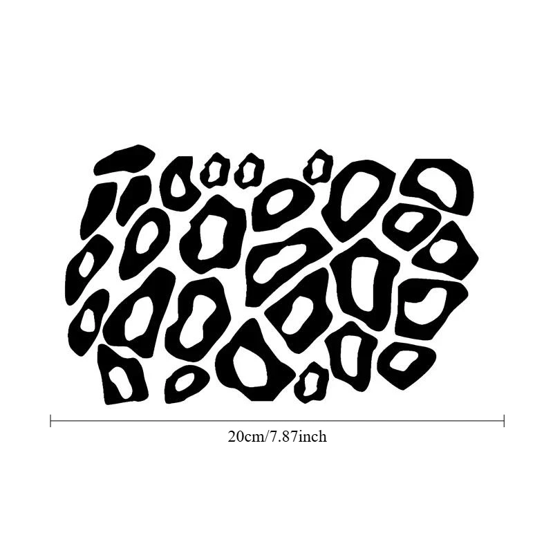 Minimalist Leopard Print Vinyl Sticker Animal Pattern Waterproof Decal For Automobile Motorcycle Exterior Personal Decor