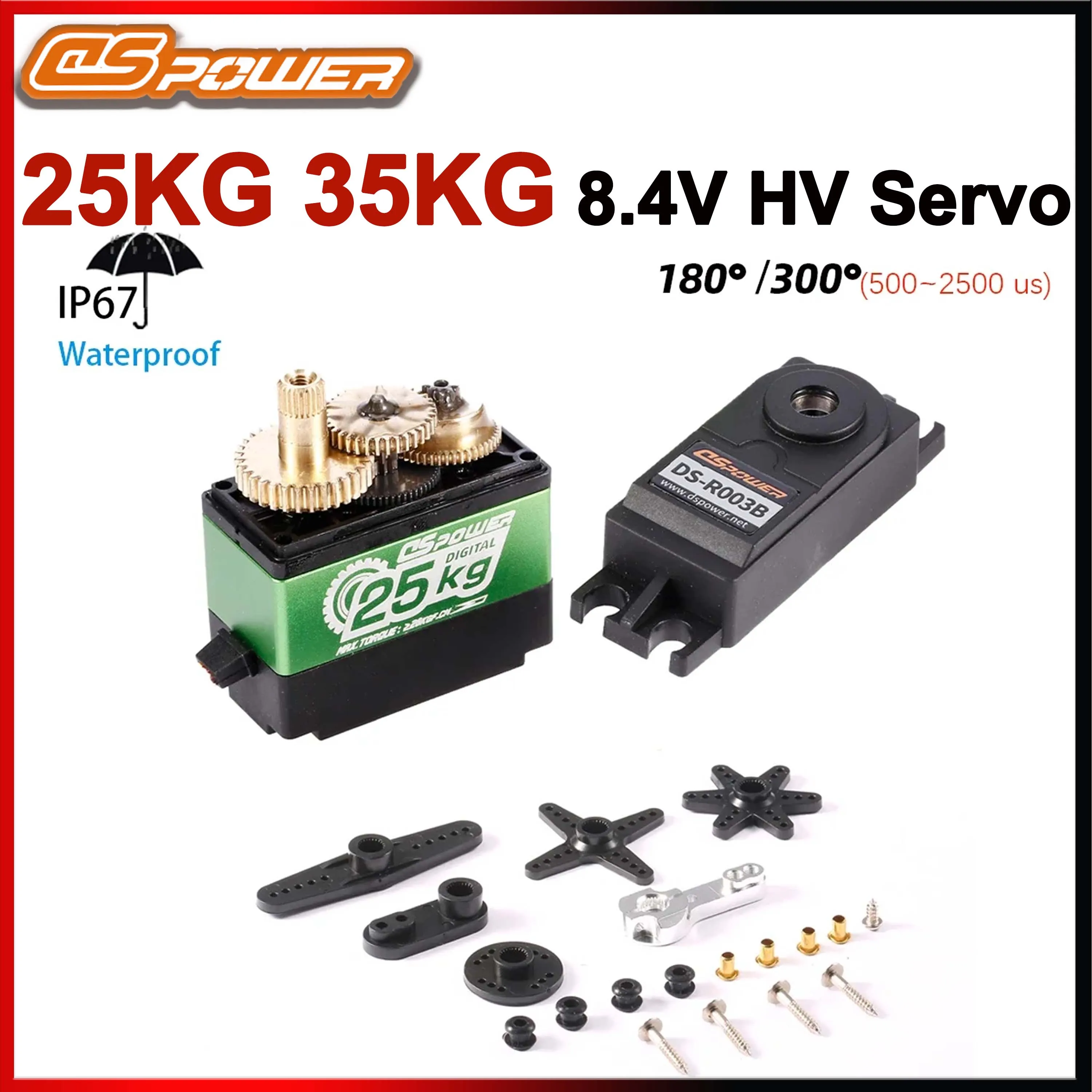 

DSpower 25 кг 35 кг 8,4 В HV Высоковольтный цифровой сервопривод Металлическая шестерня для 1/8 1/10 RC автомобиля TRX4 TRX6 SCX10 arrma 104001 slash maxx