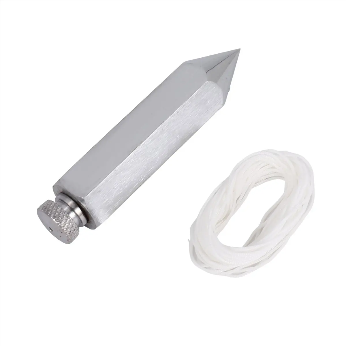 REST Hexagon Steel Plumb Bob General Level Plumb Bob with 4.5 M Messenger Straight Level Setter for Surveyors, Excavation