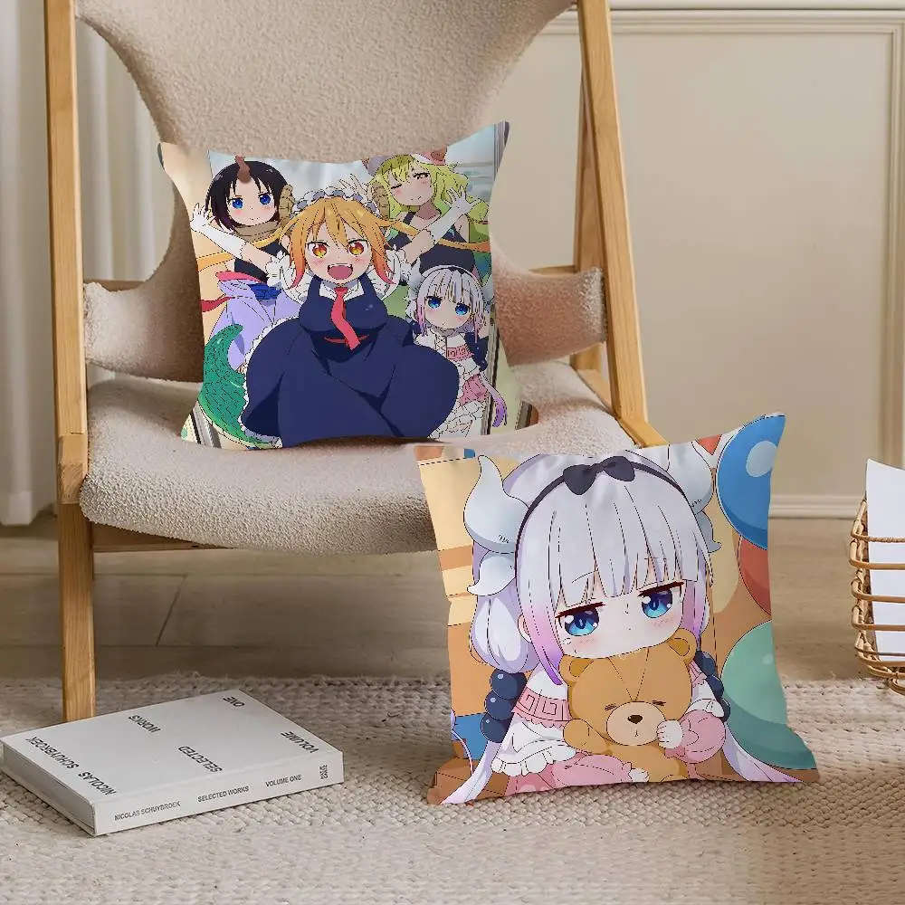 

Miss Kobayashi's D-Dragon Maid Pillow Gift Home Office Decoration Bedroom Sofa Car Cushion Cover Case 45x45