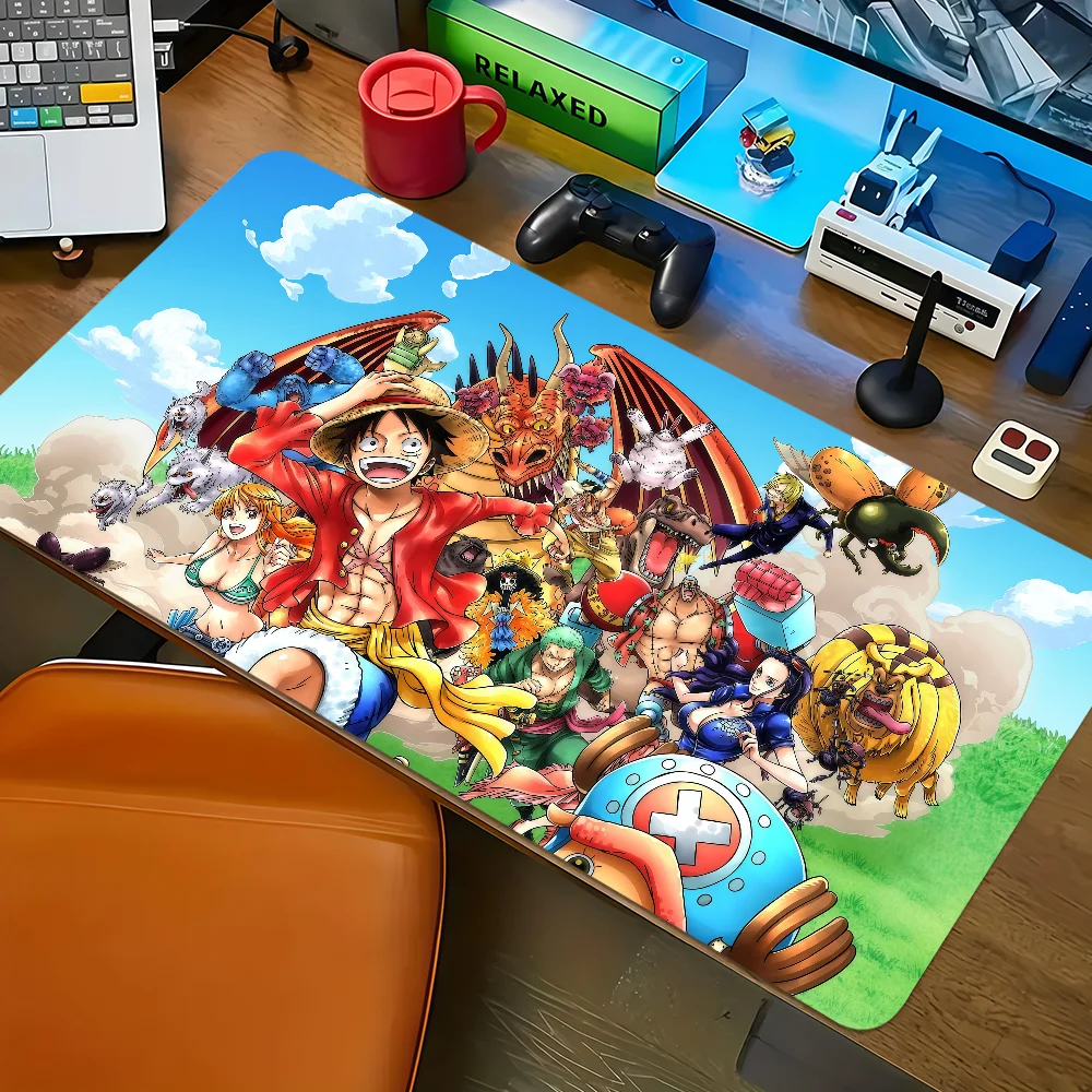 anime O-One P-Piece funny art Mouse Pad Large Non-slip Lockedge Desktop Computer Desk Mat Keyboard MousePad Office Student