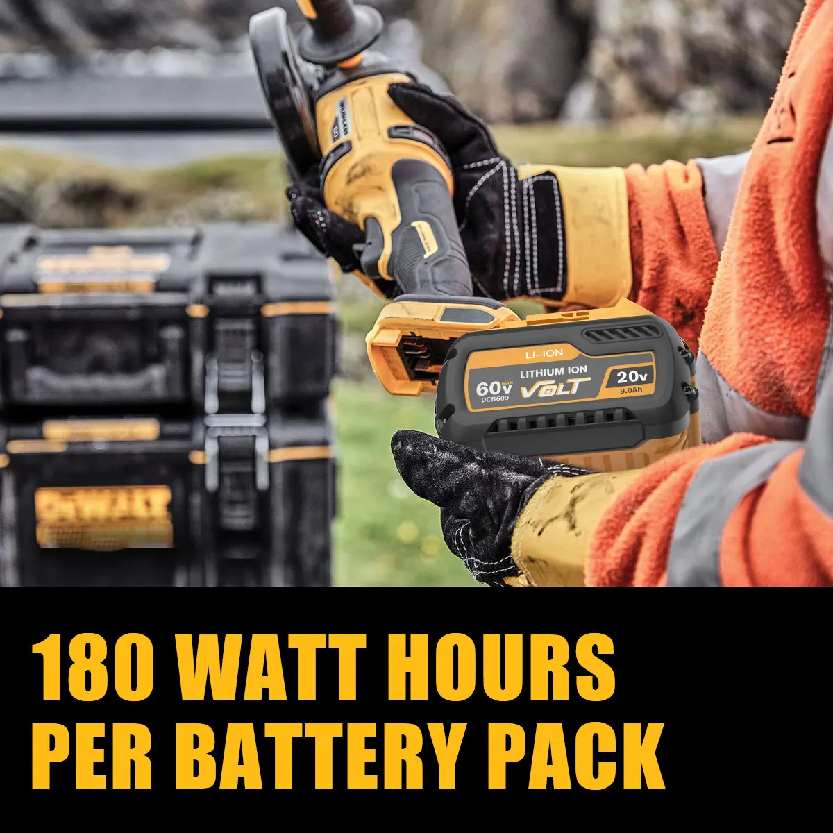 9000Mah 60V Max Replacement Li-Ion Battery for Dewalt Dcb606 Dcb609 Dcb205 Dcb204 Dcb206 Dcb209 Power Tool Battery