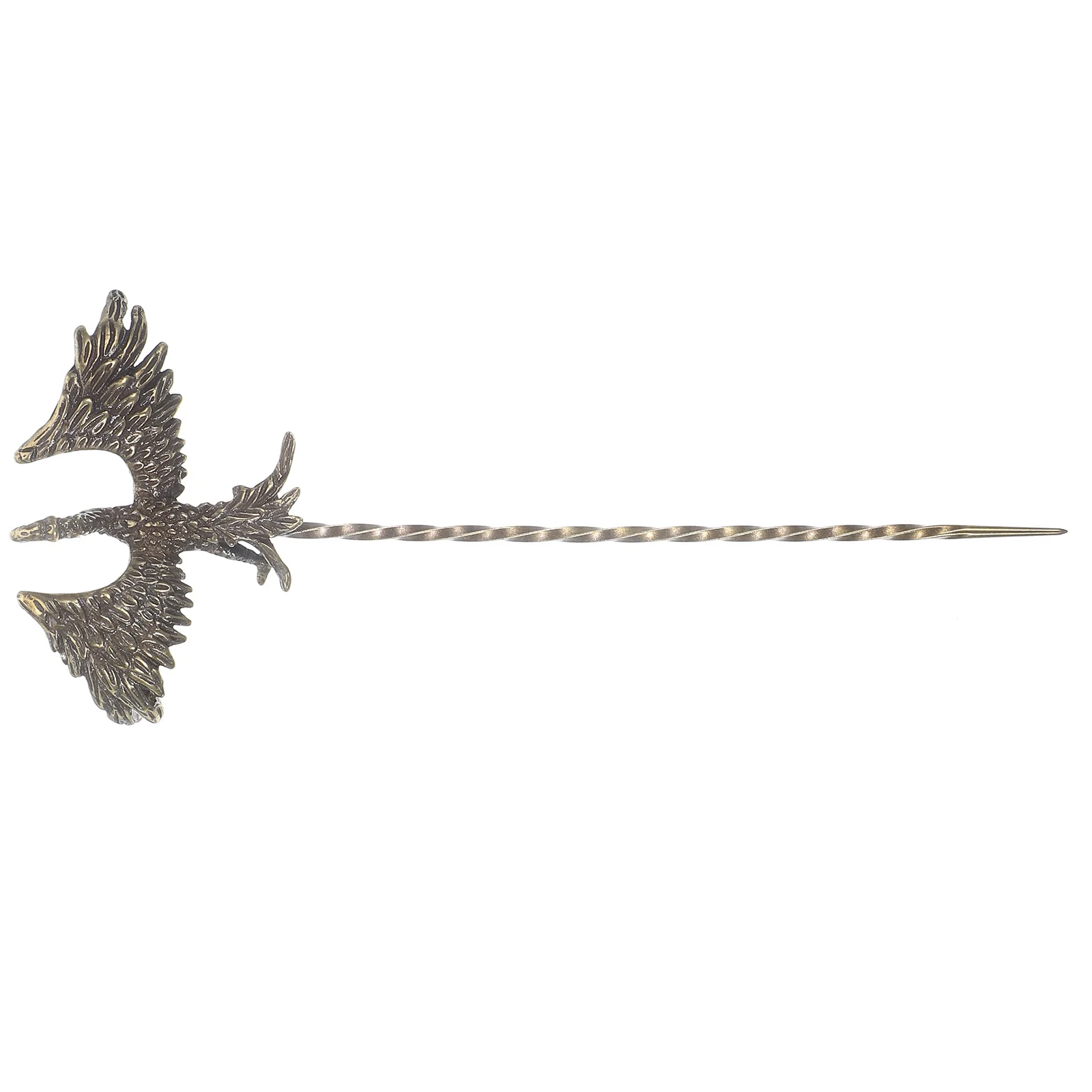 

Vintage Brass Phoenix Tea Needle Tea Cleaning Tool For Teapots Teacups Retro Teaware Accessory Hairpin